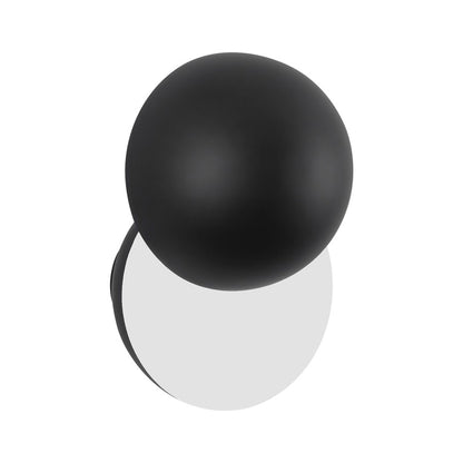 Kuzco Void 12" Black Dimmable LED Wall Sconce, Black