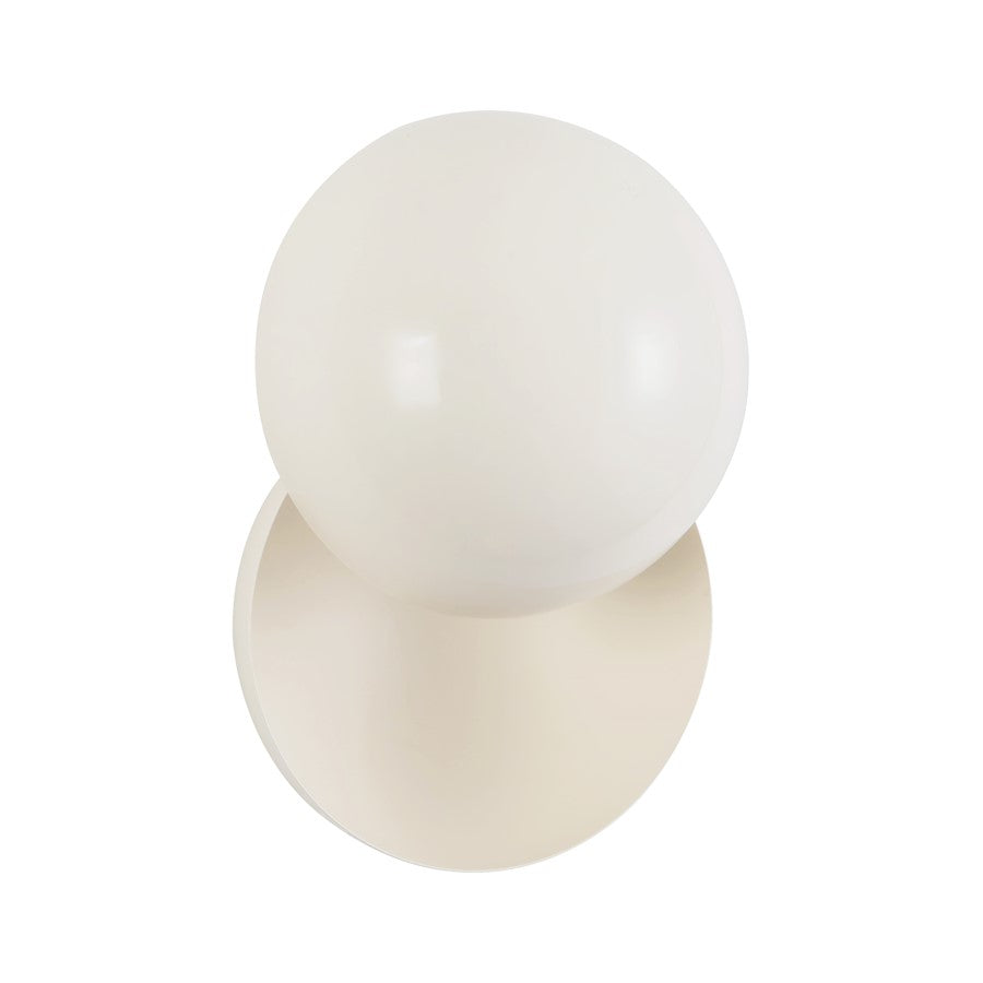 Kuzco Void 12" Pearl White Dimmable LED Wall Sconce, Pearl White
