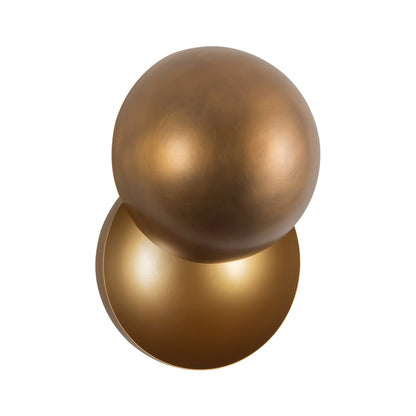 Kuzco Void 12" Vintage Brass Dimmable LED Wall Sconce, Vintage Brass