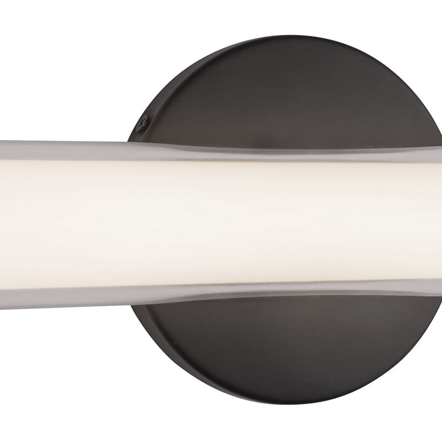 Kuzco Tole 24" Black Dimmable LED Wall Sconce, Black