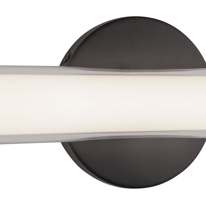 Kuzco Tole 24" Black Dimmable LED Wall Sconce, Black