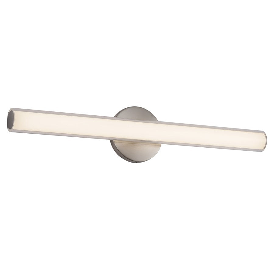 Kuzco Tole 24" Silver Dimmable LED Wall Sconce, Brushed Nickel