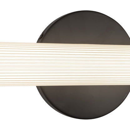 Kuzco Vire 24" Black Dimmable LED Wall Sconce, Black