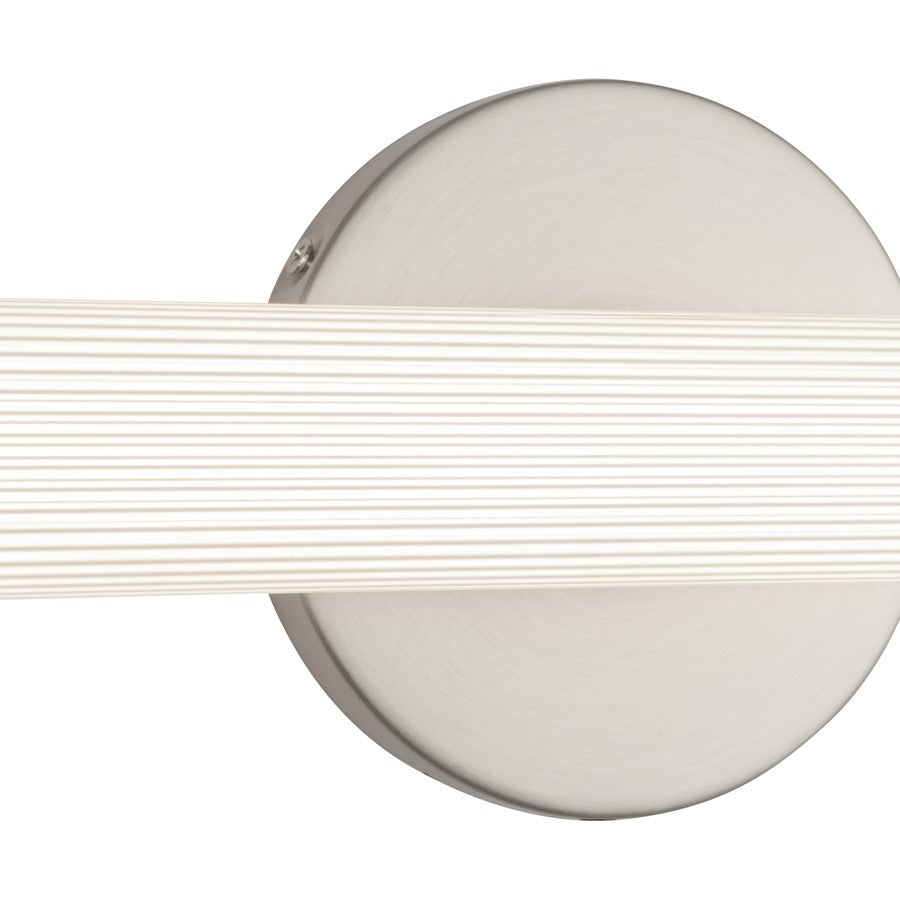 Kuzco Vire 24" Silver Dimmable LED Wall Sconce, Brushed Nickel