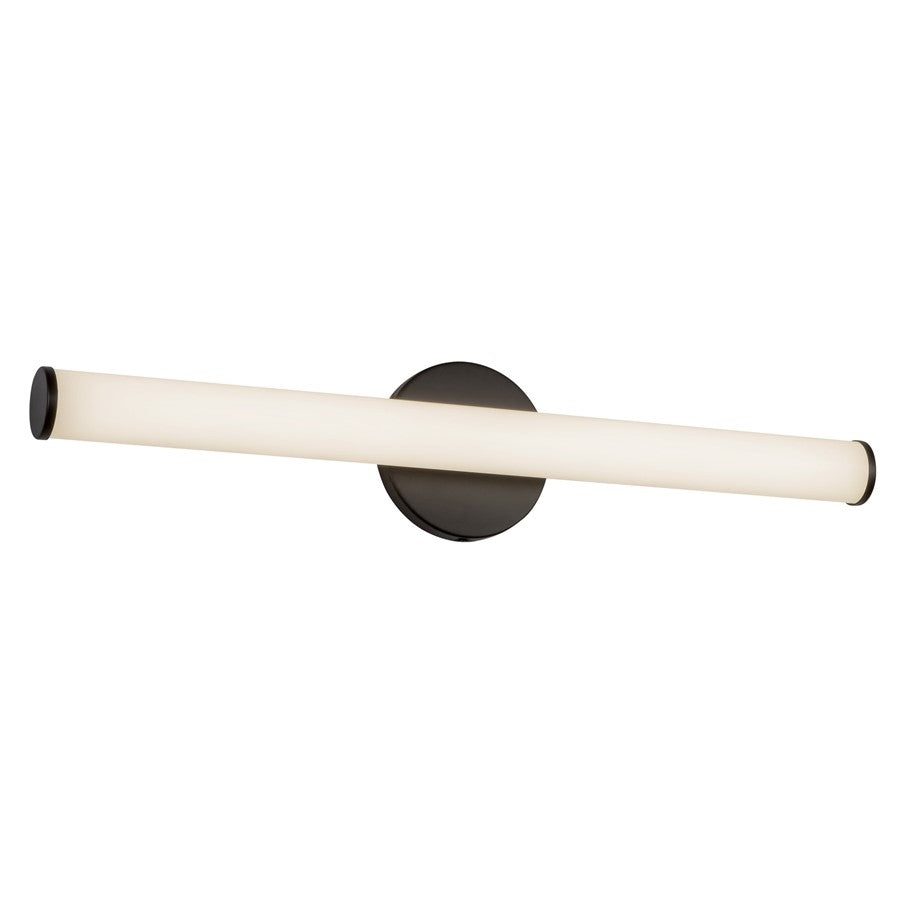 Kuzco Tectra 24" Black Dimmable LED Wall Sconce, Black