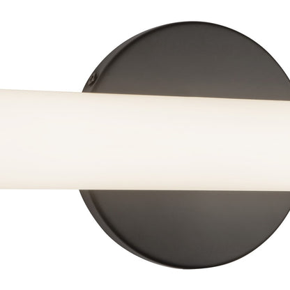 Kuzco Tectra 24" Black Dimmable LED Wall Sconce, Black
