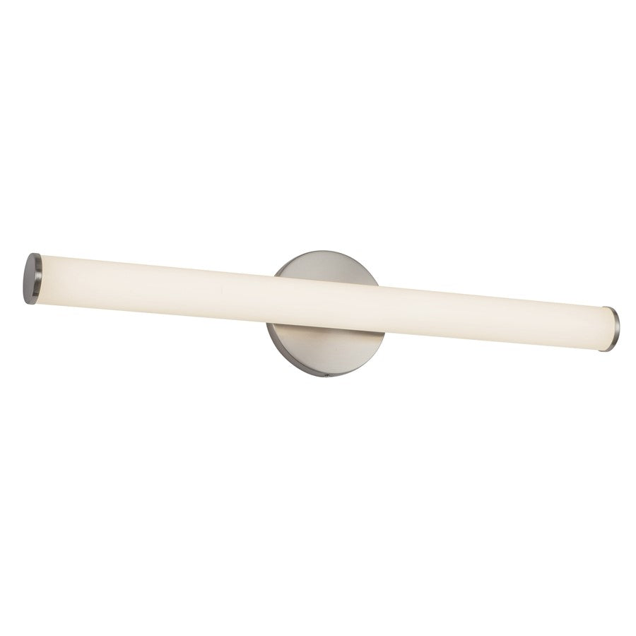 Kuzco Tectra 24" Silver Dimmable LED Wall Sconce, Brushed Nickel