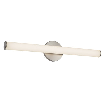 Kuzco Tectra 24" Silver Dimmable LED Wall Sconce, Brushed Nickel