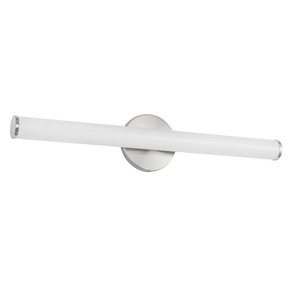 Kuzco Tectra 24" Silver Dimmable LED Wall Sconce, Brushed Nickel