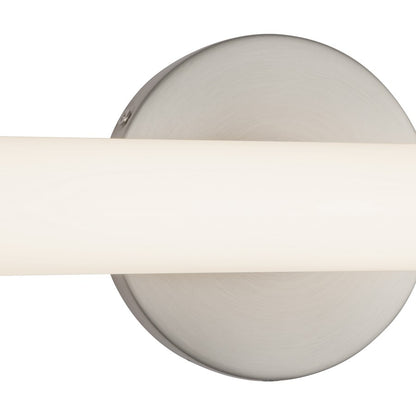 Kuzco Tectra 24" Silver Dimmable LED Wall Sconce, Brushed Nickel