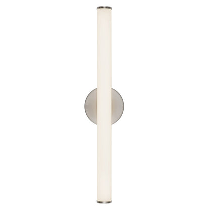 Kuzco Tectra 24" Silver Dimmable LED Wall Sconce, Brushed Nickel