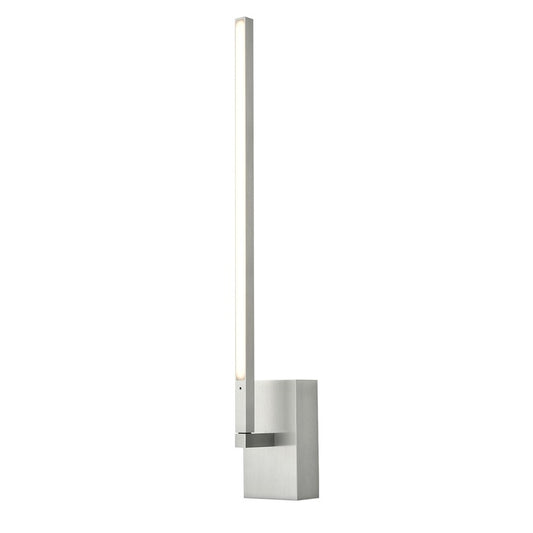 Kuzco Pandora 18" LED Wall Sconce, Nickel/White Acrylic Diffuser - WS25118-BN