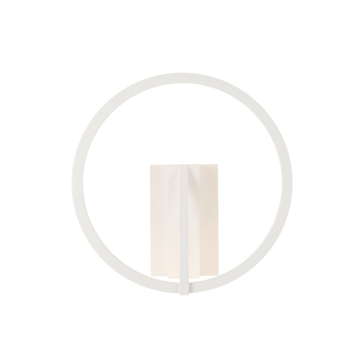 Kuzco Roda 13in Wall Sconce | White Aluminum and Frosted Acrylic | Hallway & Bedroom Accent Light | 13 x 13 x 5 in | Model WS27713-WH-3WCCT-UNV
