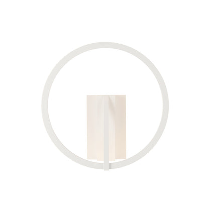 Kuzco Roda 13in Wall Sconce | White Aluminum and Frosted Acrylic | Hallway & Bedroom Accent Light | 13 x 13 x 5 in | Model WS27713-WH-3WCCT-UNV