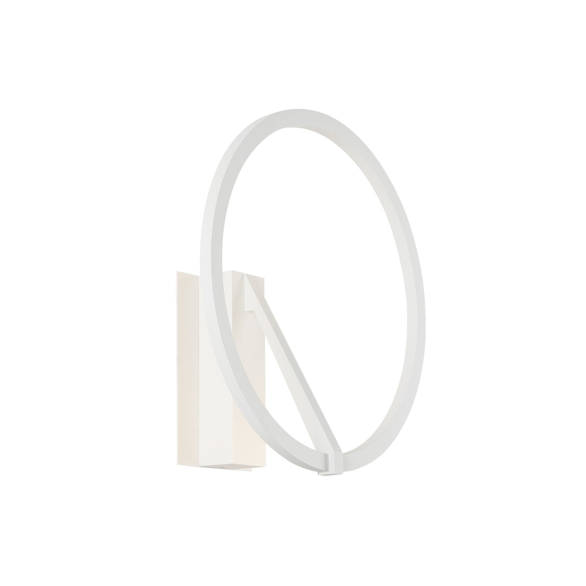 Kuzco Roda 13in Wall Sconce | White Aluminum and Frosted Acrylic | Hallway & Bedroom Accent Light | 13 x 13 x 5 in | Model WS27713-WH-3WCCT-UNV