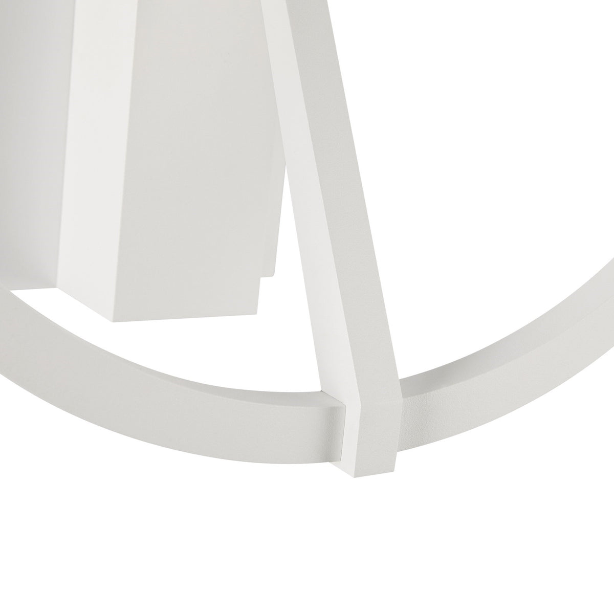 Kuzco Roda 13in Wall Sconce | White Aluminum and Frosted Acrylic | Hallway & Bedroom Accent Light | 13 x 13 x 5 in | Model WS27713-WH-3WCCT-UNV