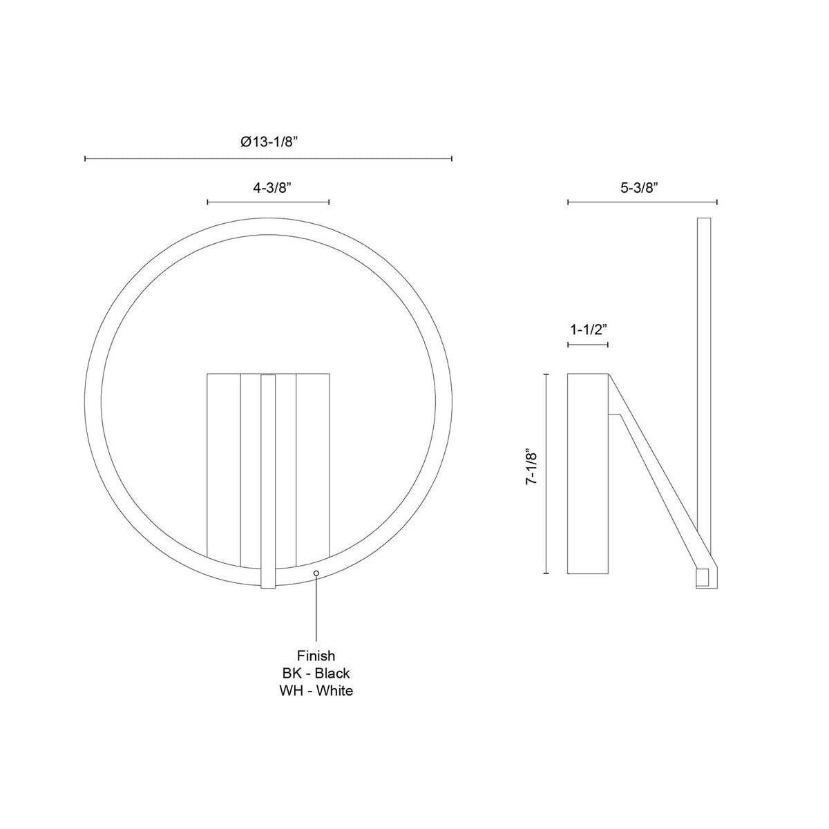 Kuzco Roda 13in Wall Sconce | White Aluminum and Frosted Acrylic | Hallway & Bedroom Accent Light | 13 x 13 x 5 in | Model WS27713-WH-3WCCT-UNV
