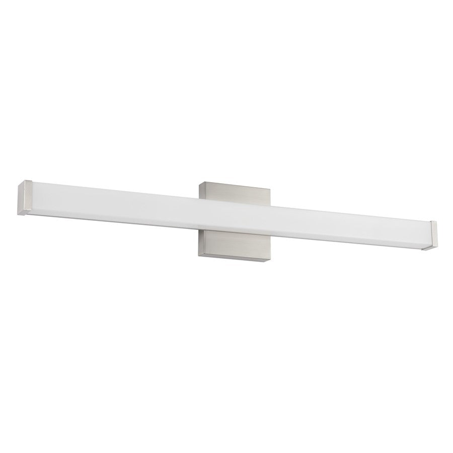 Kuzco Geri 30" Silver Dimmable LED Wall Sconce, Brushed Nickel