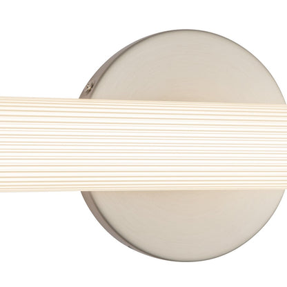Kuzco Vire 30" Silver Dimmable LED Wall Sconce, Brushed Nickel