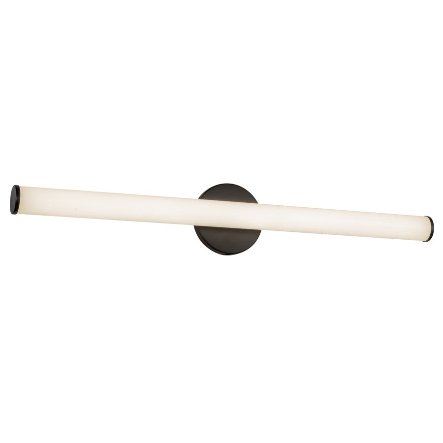 Kuzco Tectra 30" Black Dimmable LED Wall Sconce, Black