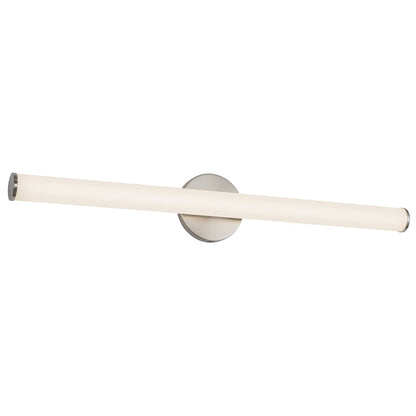 Kuzco Tectra 30" Silver Dimmable LED Wall Sconce, Brushed Nickel