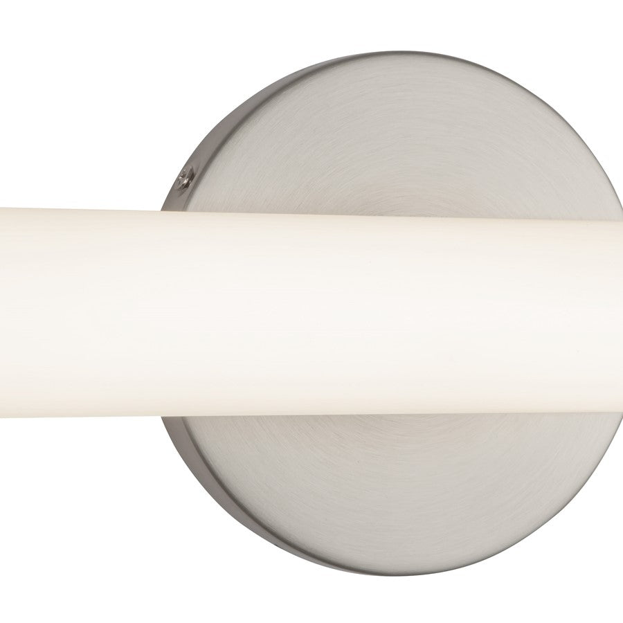 Kuzco Tectra 30" Silver Dimmable LED Wall Sconce, Brushed Nickel