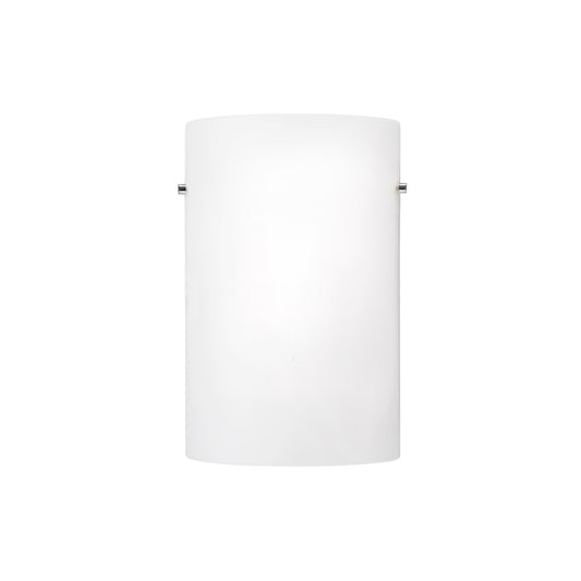 Kuzco Hudson 9" LED Wall Sconce, Brushed Nickel/Chrome/Opal - WS3309