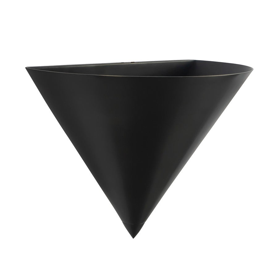 Kuzco Versus 8" Black Wall Sconce, Urban Bronze