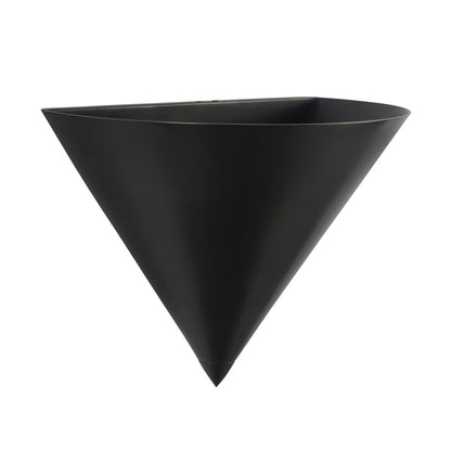 Kuzco Versus 8" Black Wall Sconce, Urban Bronze