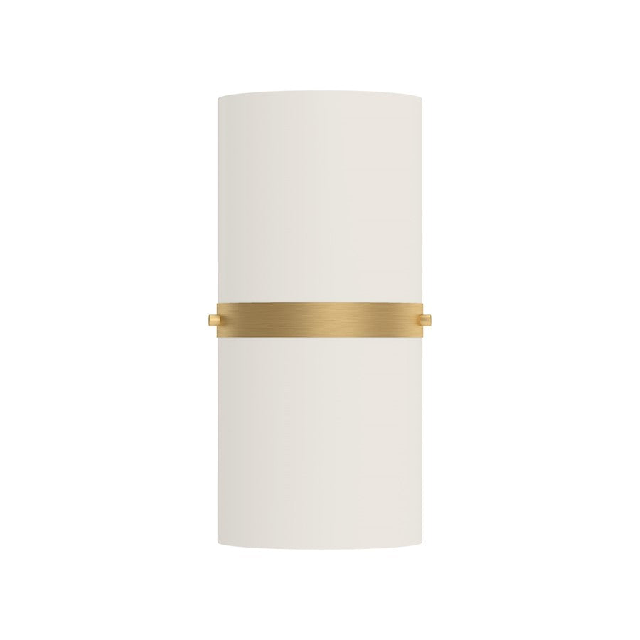 Kuzco Harrow 13" LED Wall Sconce, Brushed Gold/Opal - WS3413-BG