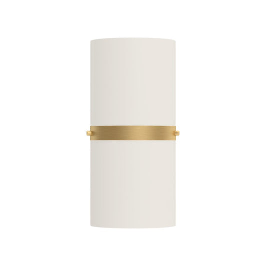 Kuzco Harrow 13" LED Wall Sconce, Brushed Gold/Opal - WS3413-BG