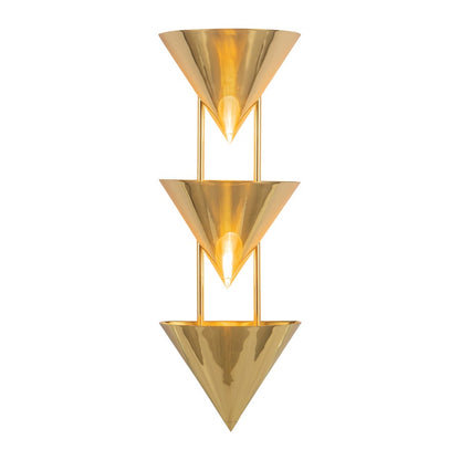 Kuzco Versus 28" Brass Wall Sconce, Patina Brass - WS341328PTB