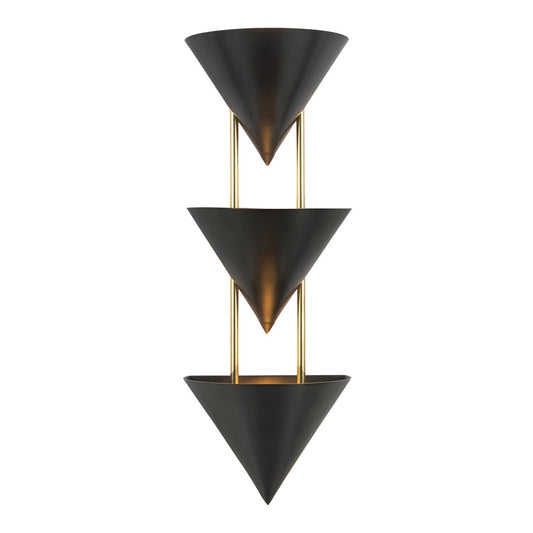 Kuzco Versus 28" Blk Wall Sconce, Urban Brz - WS341328UB