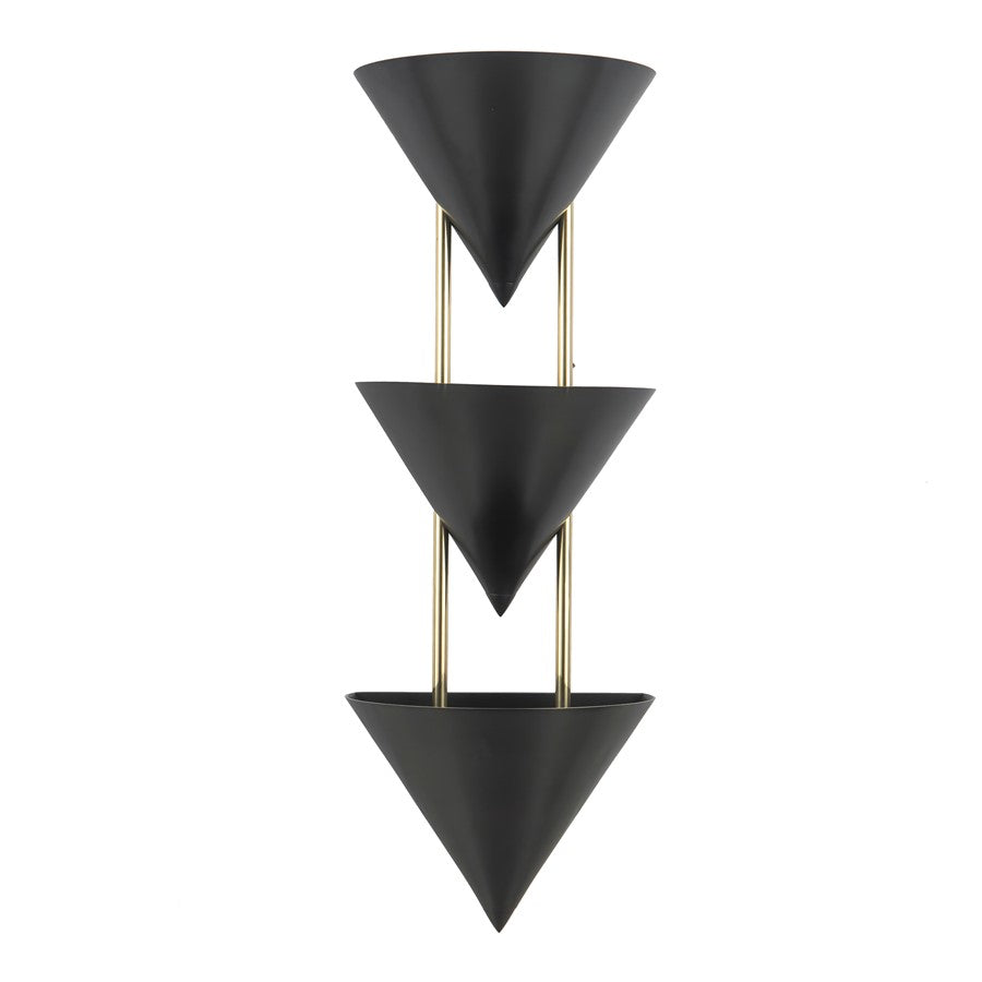Kuzco Versus 28" Black Wall Sconce, Urban Bronze