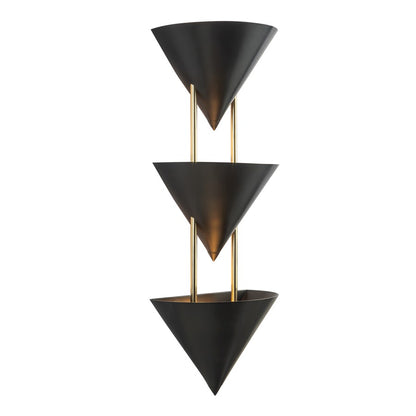 Kuzco Versus 28" Black Wall Sconce, Urban Bronze