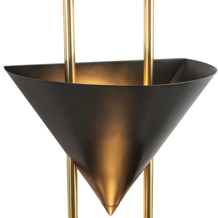 Kuzco Versus 28" Black Wall Sconce, Urban Bronze