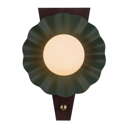 Kuzco Furrow 12" Green Wall Sconce, Pine Green - WS354012PGN