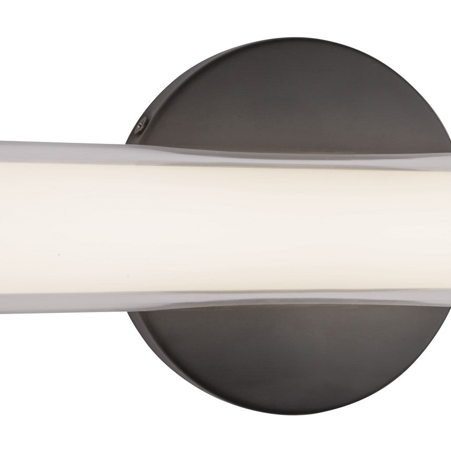 Kuzco Tole 36" Black Dimmable LED Wall Sconce, Black