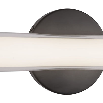 Kuzco Tole 36" Black Dimmable LED Wall Sconce, Black