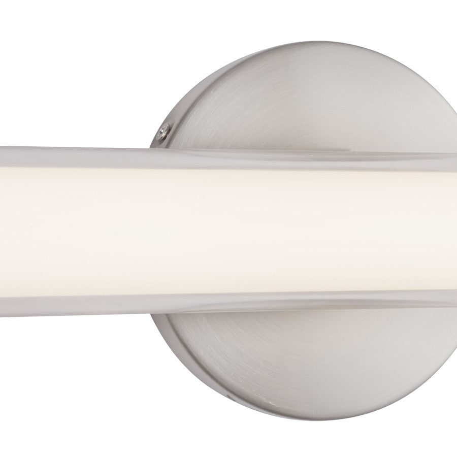 Kuzco Tole 36" Silver Dimmable LED Wall Sconce, Brushed Nickel