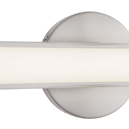 Kuzco Tole 36" Silver Dimmable LED Wall Sconce, Brushed Nickel