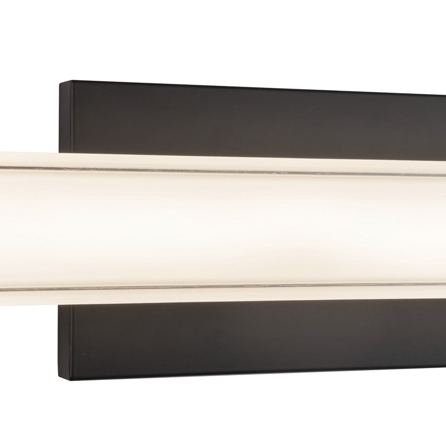 Kuzco Garland 36" Black Dimmable LED Wall Sconce, Black