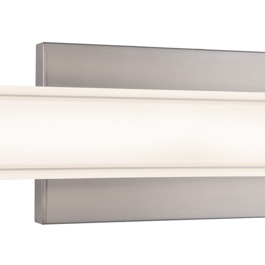 Kuzco Garland 36" Silver Dimmable LED Wall Sconce, Brushed Nickel
