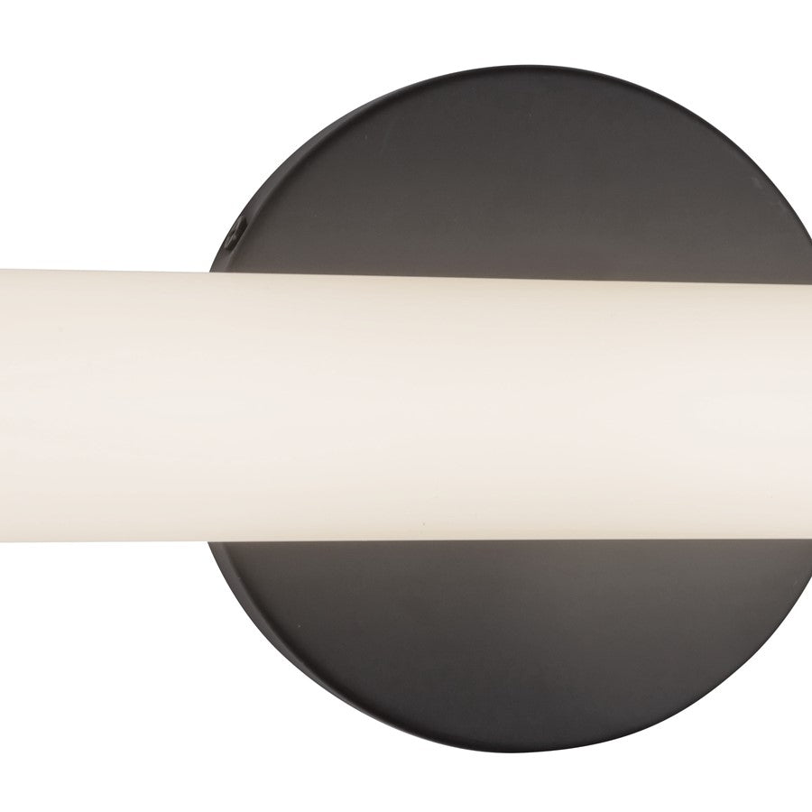Kuzco Tectra 36" Black Dimmable LED Wall Sconce, Black