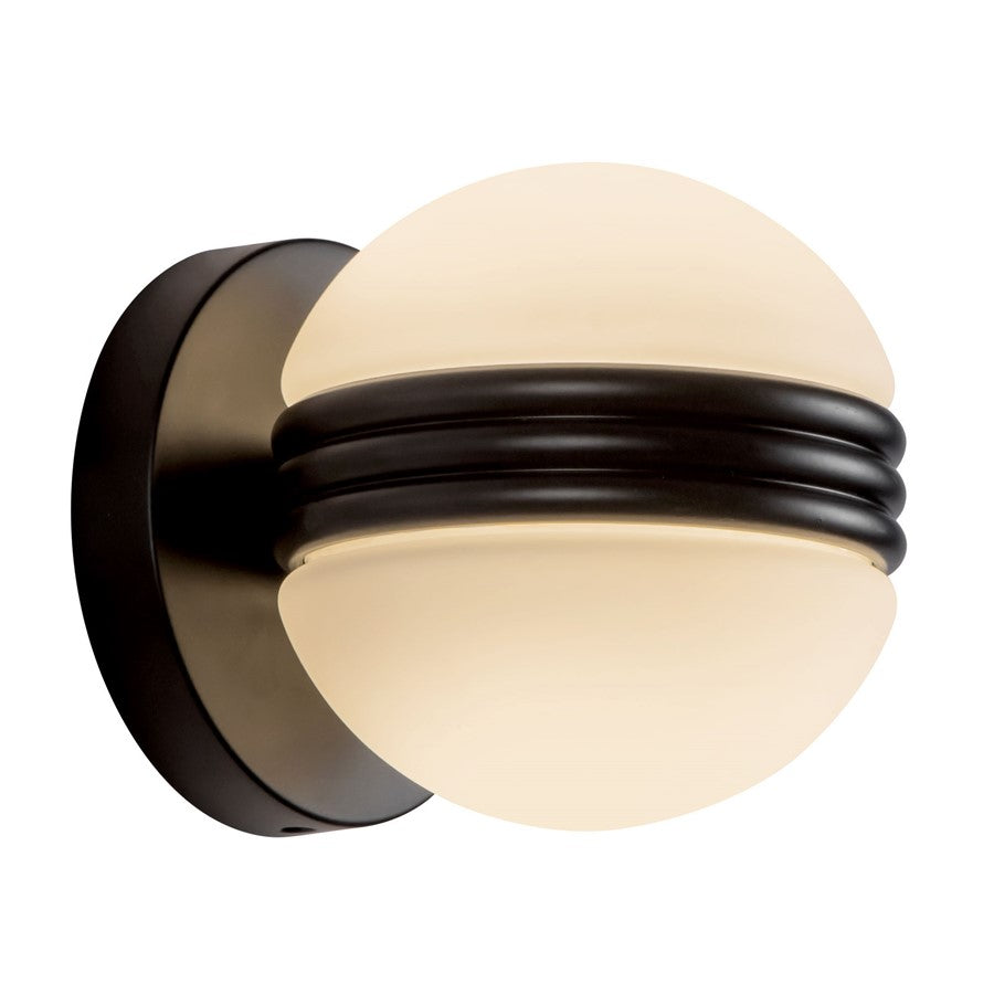 Kuzco Selene 5" Black Dimmable LED Wall Sconce, Black