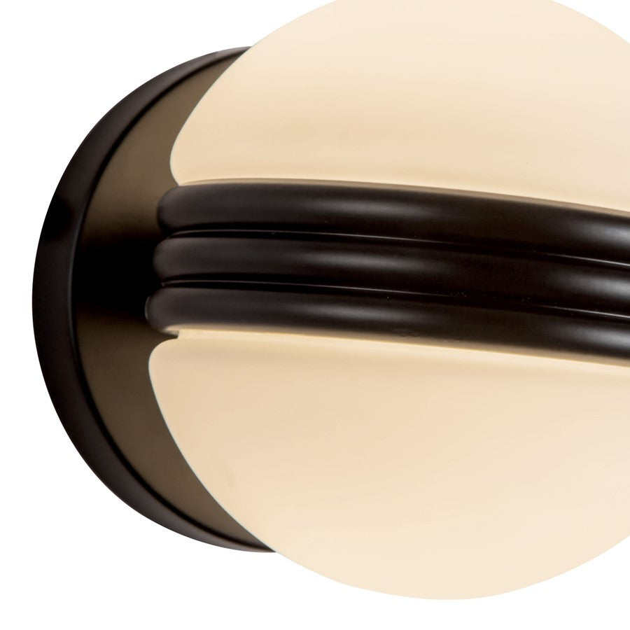Kuzco Selene 5" Black Dimmable LED Wall Sconce, Black