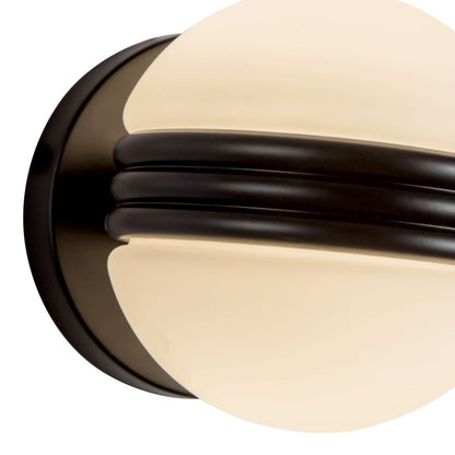 Kuzco Selene 5" Black Dimmable LED Wall Sconce, Black
