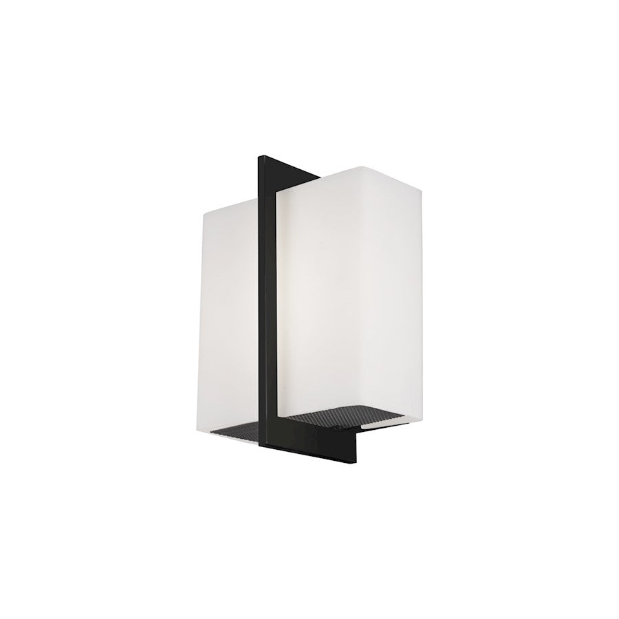 Kuzco Bengal 7" LED Wall Sconce, Black/Opal - WS39210-BK