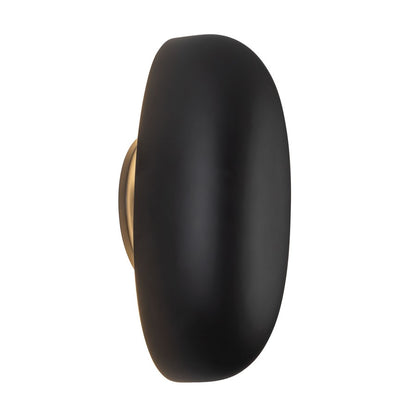 Kuzco Perle 10" Black Dimmable LED Wall Sconce, Matte Black