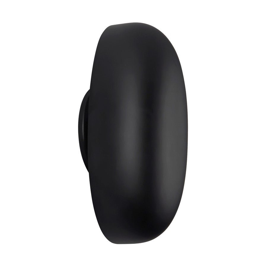 Kuzco Perle 10" Black Dimmable LED Wall Sconce, Matte Black